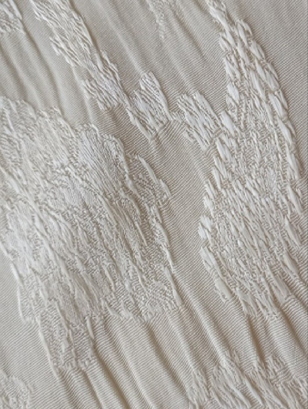 Vintage ALGO Ivory Paisley Jacquard Bias Cut Maxi Dress Size 12 Bridal Shower - Picture 11 of 12